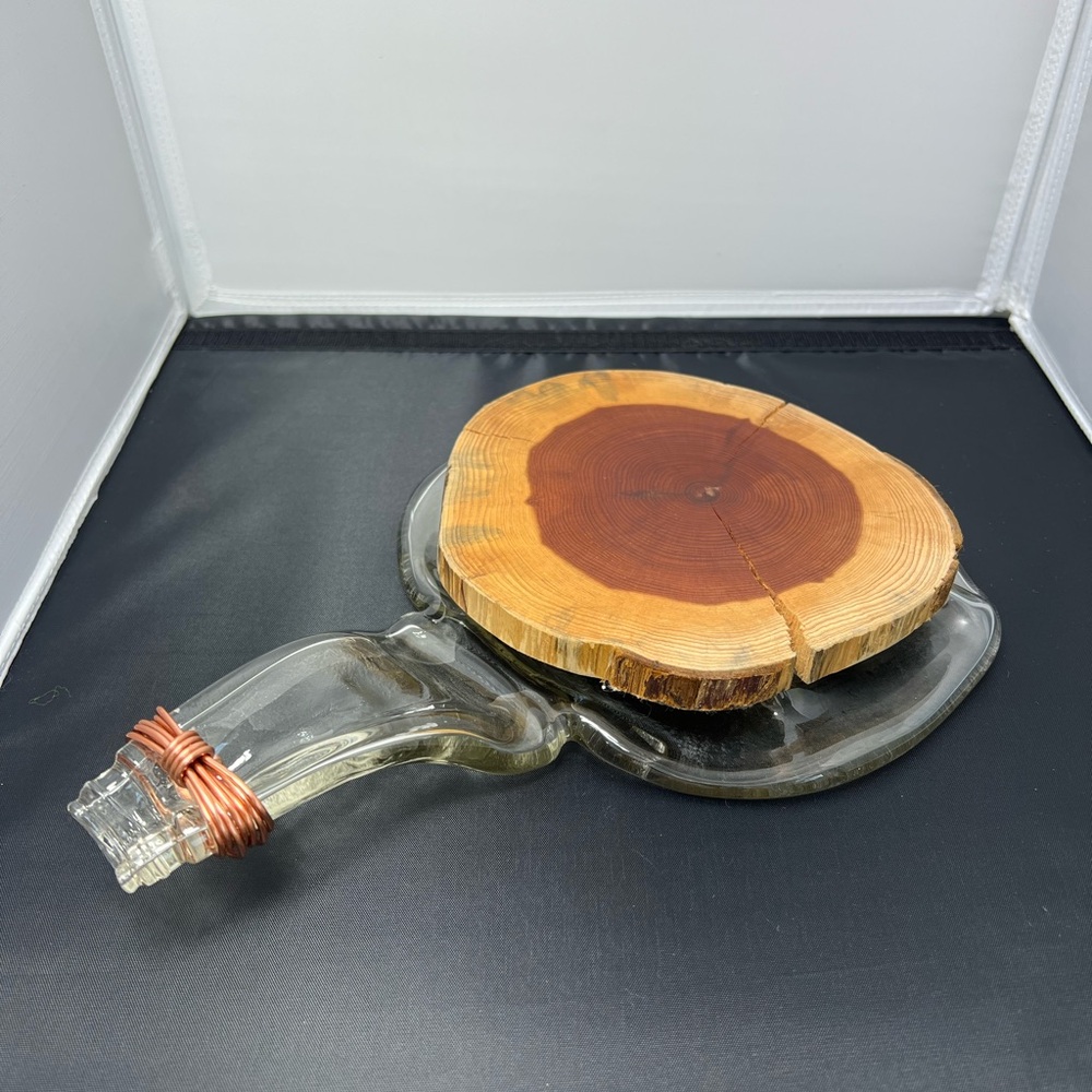 Vintage Trivets For Hot Pots‎ And Pans glass and wood